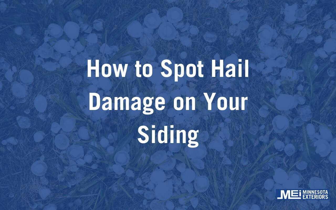 Hail Damage Siding